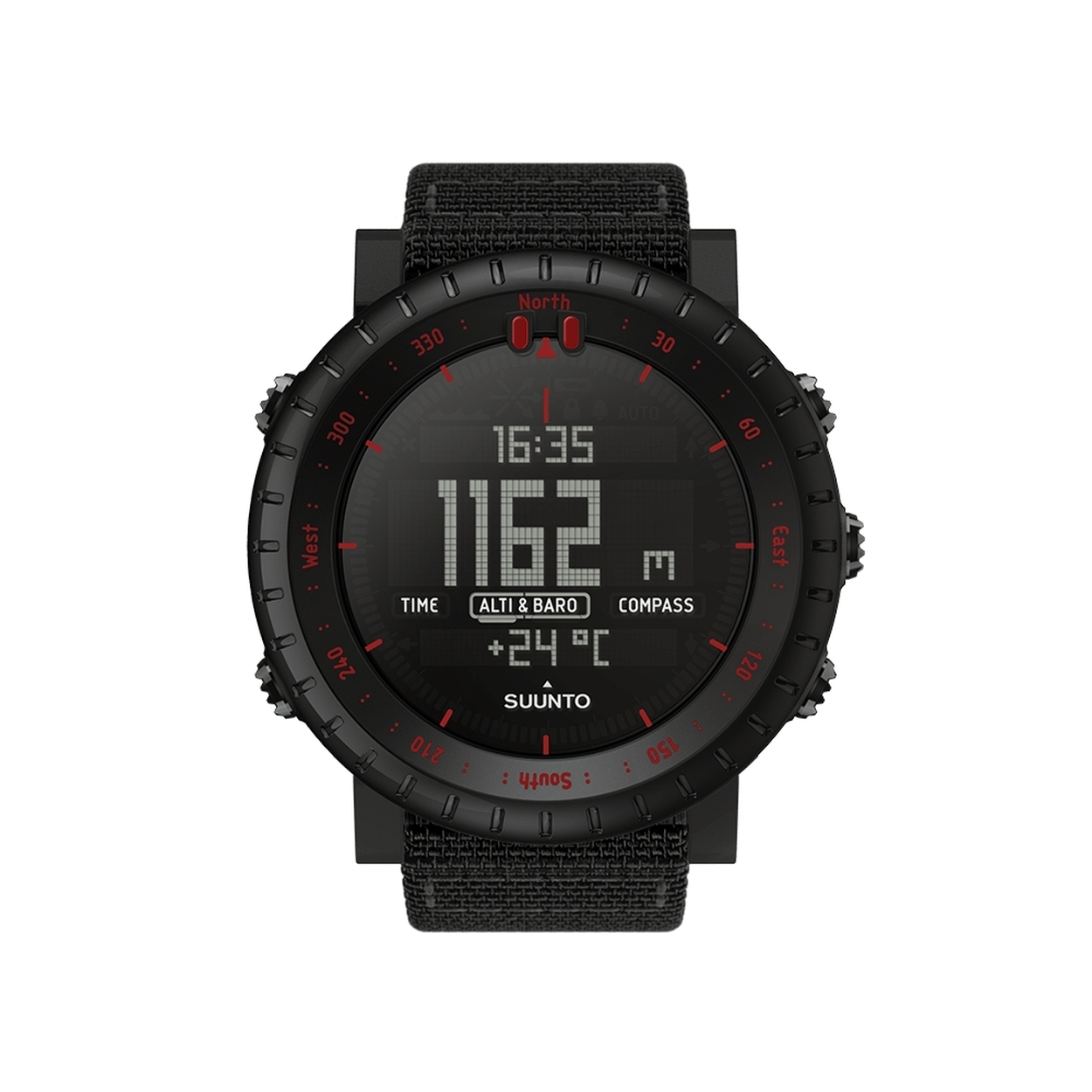 suunto core all black red