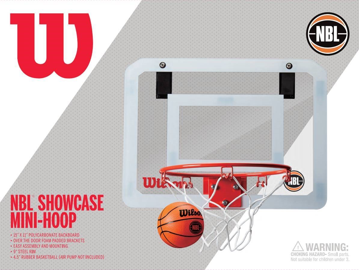 Wilson Nbl Pro Mini Indoor Basketball Hoop Ring Shatter