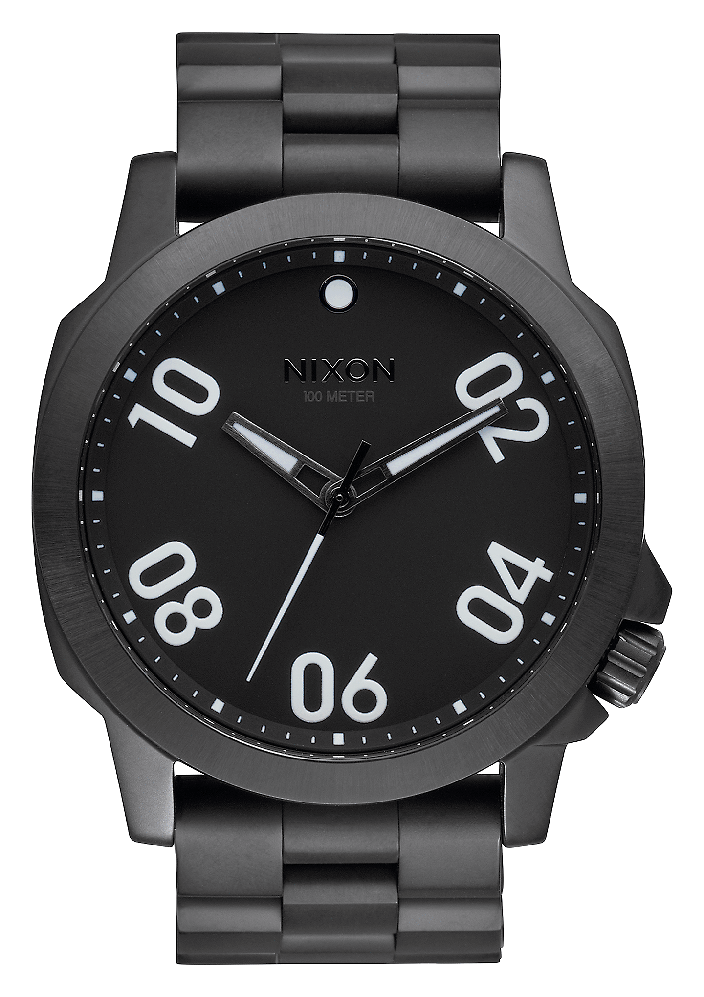 Nixon Ranger 45,45MM Mens Round Analogue Field Watch - Black ...